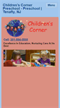 Mobile Screenshot of childrenscornertenafly.com