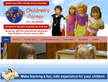 Tablet Screenshot of childrenscornertenafly.com